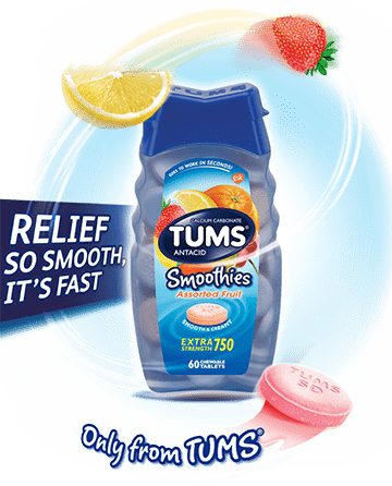 tums smoothies extra strength suaves tropical fruit