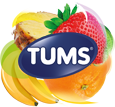 TUMS Assorted Tropical Fruit Logo TUMS Assorted Tropical Fruit Logo